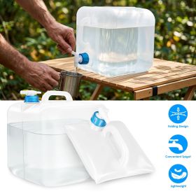 10L/2.64Gal Collapsible Water Container with Spigot Foldable Water Storage Bag with Handle Portable Camping Water Jug for Hiking RV Emergency Prepared